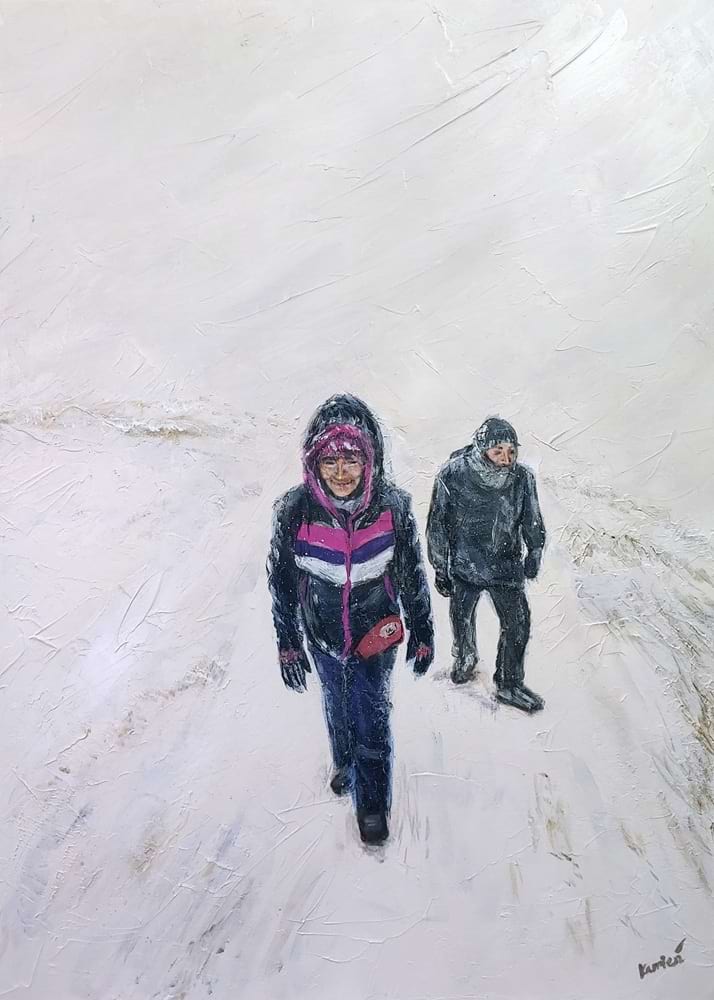 Winter trail to Veľký Kriváň